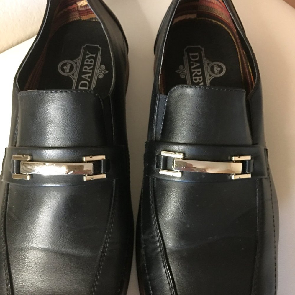 DARBY Men's Black Bike-Toe Slip-On Loafer - Picture 5 of 15